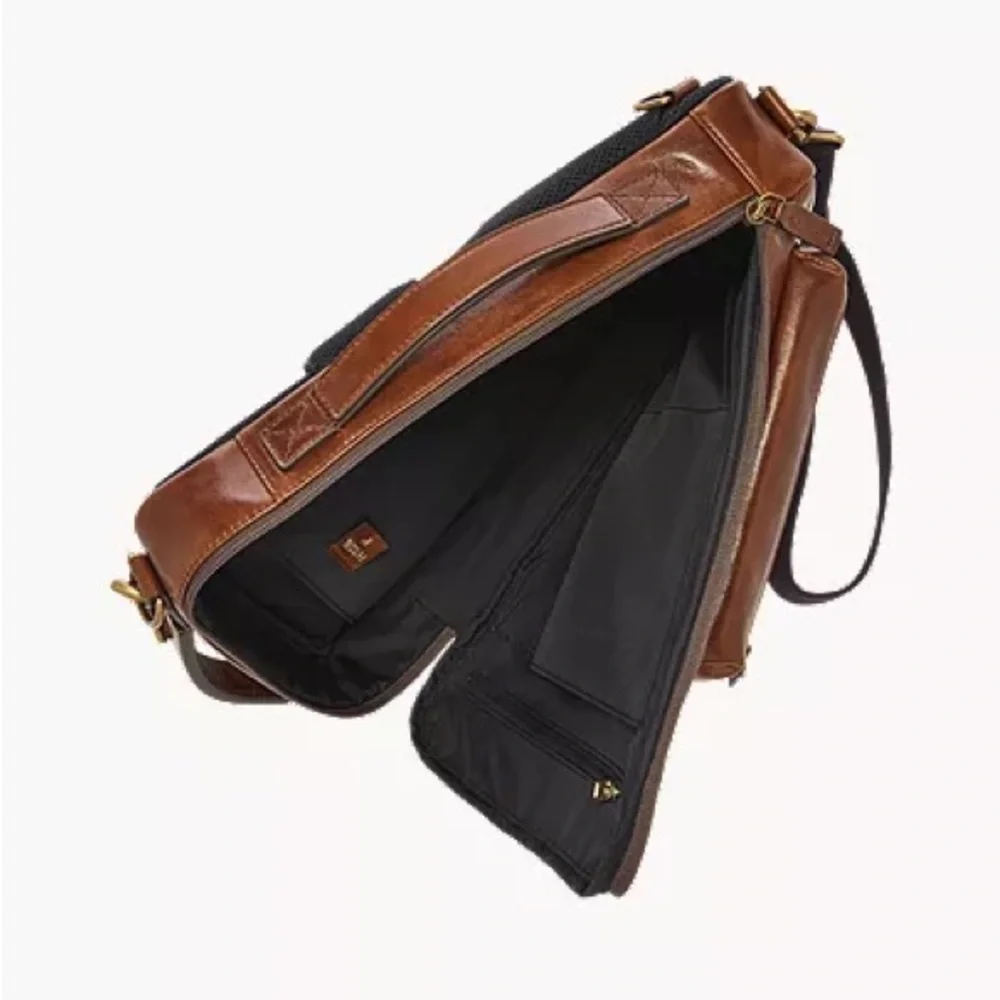 Fossil Buckner Leather Commuter Bag